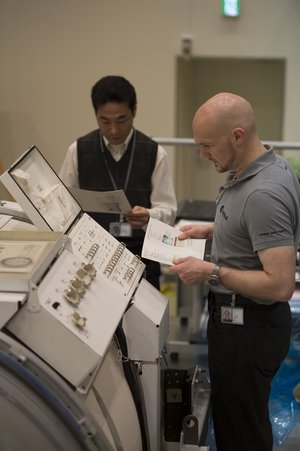 Alexander Gerst during training at TKSC 