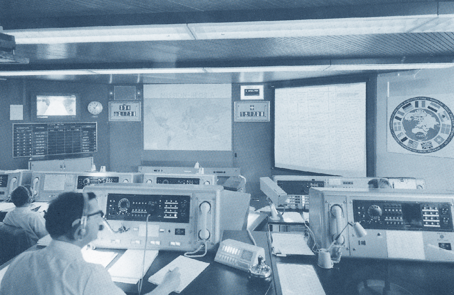 ESOC Main Control Room in the 1960s