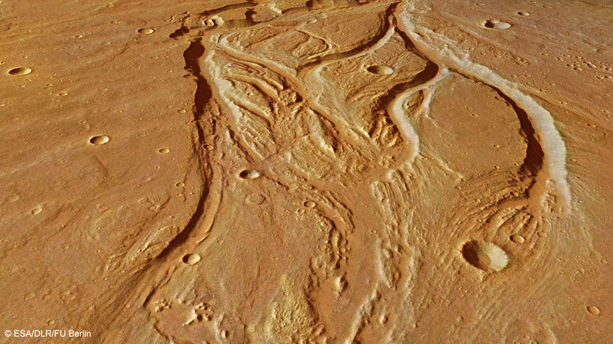 Perspective view of Osuga Valles