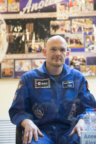 Alexander Gerst during the press conference