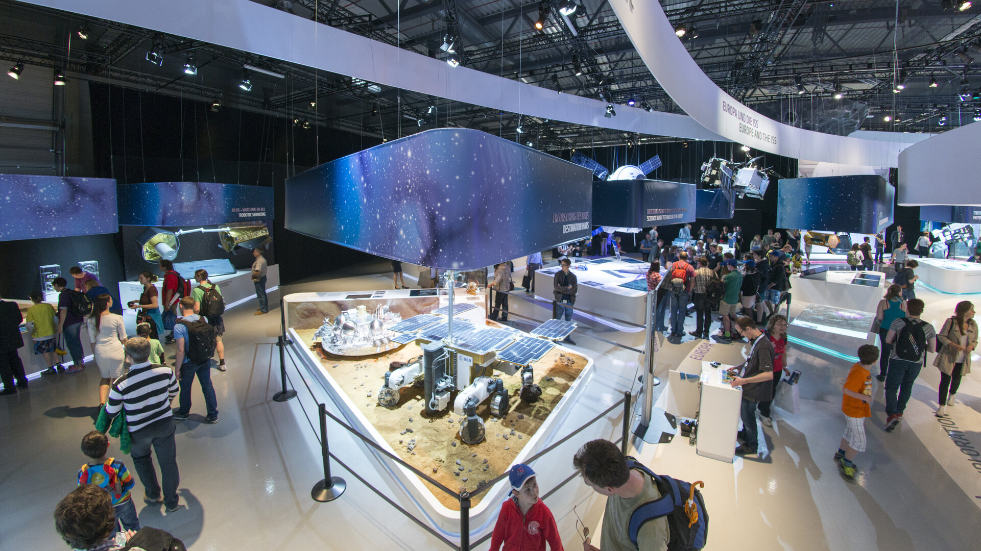 Public day at the ‘Space for Earth’ pavilion at ILA