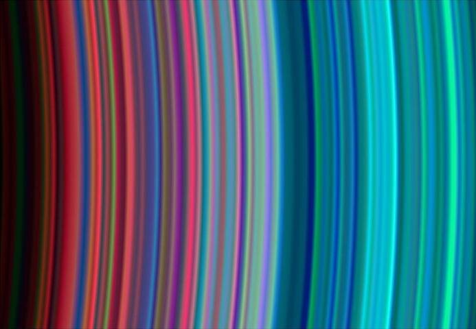 Details der Saturnringe im UV-Spektralbereich