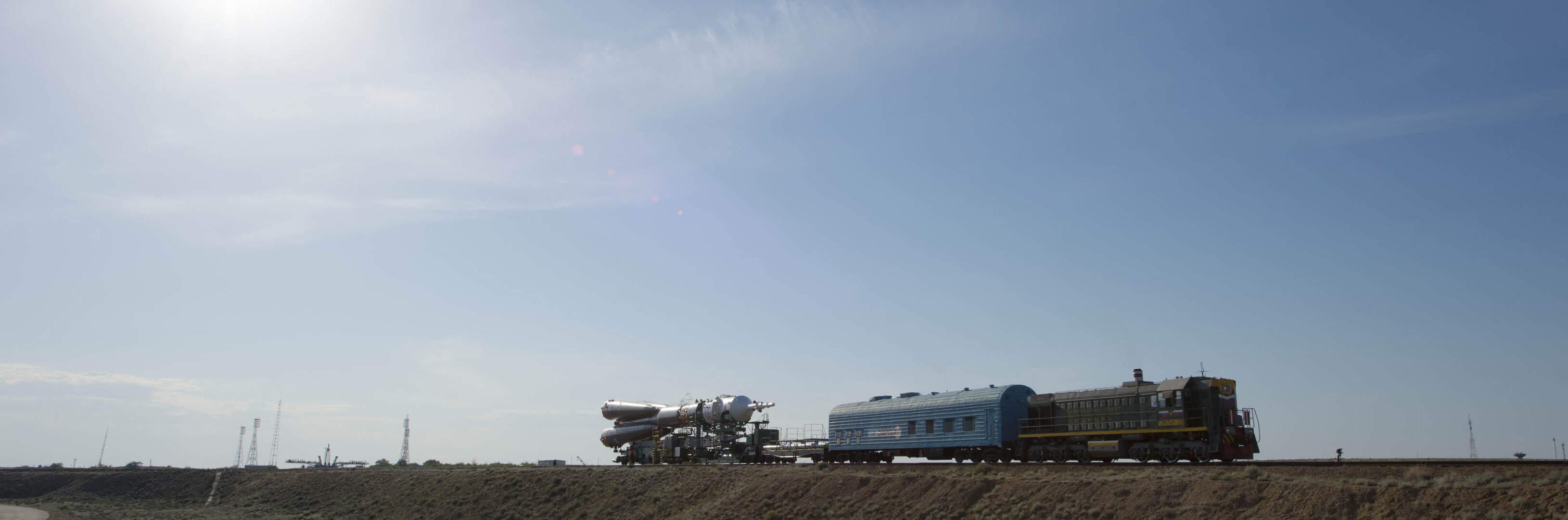 Soyuz TMA-13M spacecraft roll out 