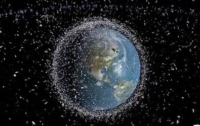 Space debris around Earth