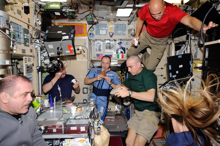 Sunday dinner on Space Station