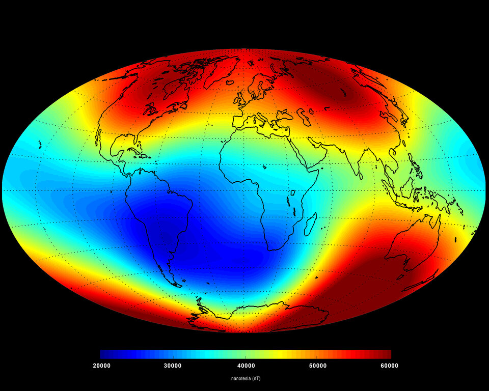 June 2014 magnetic field