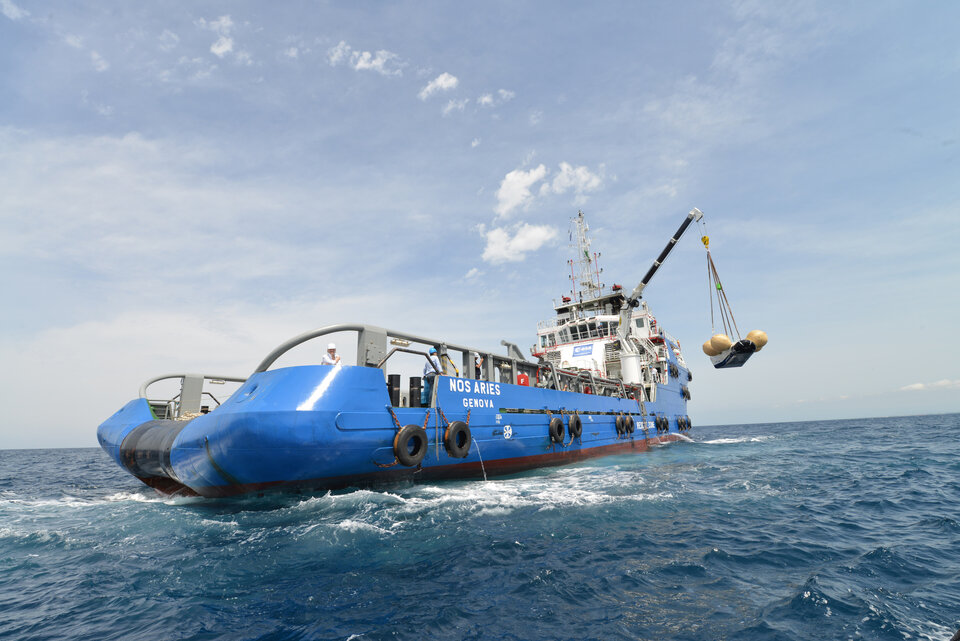 IXV hoisted aboard