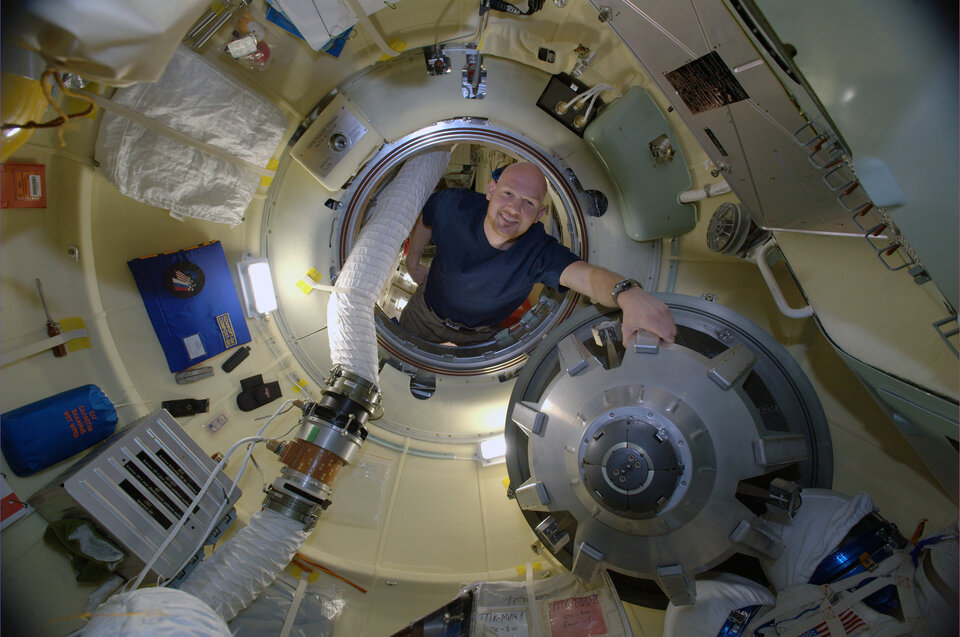ESA-Astronaut Alexander Gerst auf der ISS