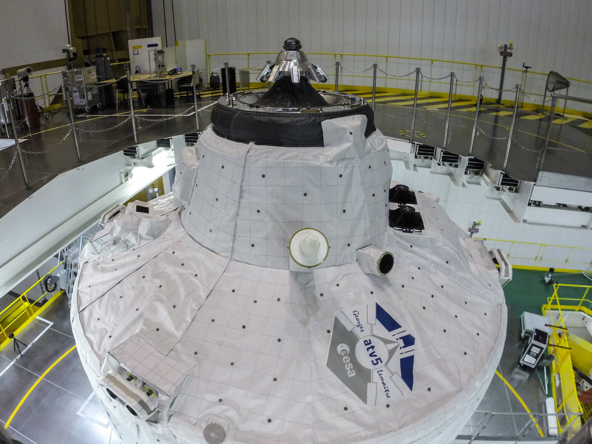 ATV-5 on Ariane 5 before encapsulation