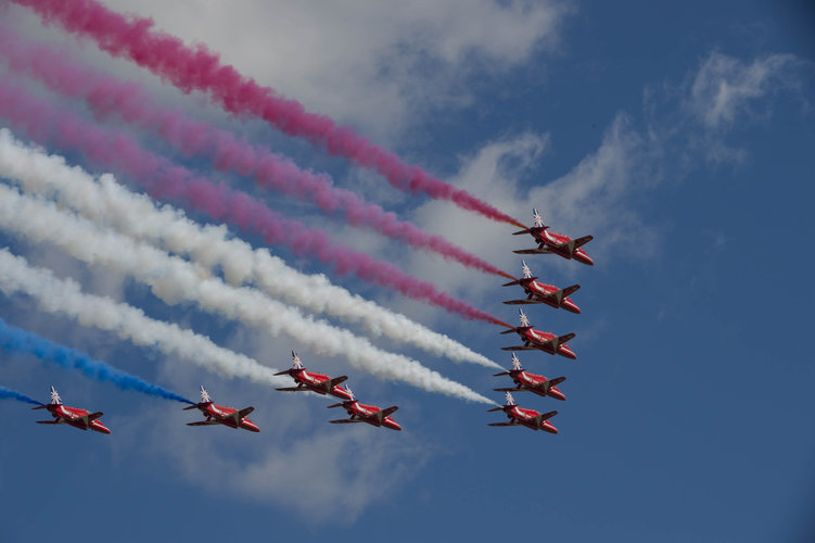 Official opening of the Farnborough International Airshow 2014