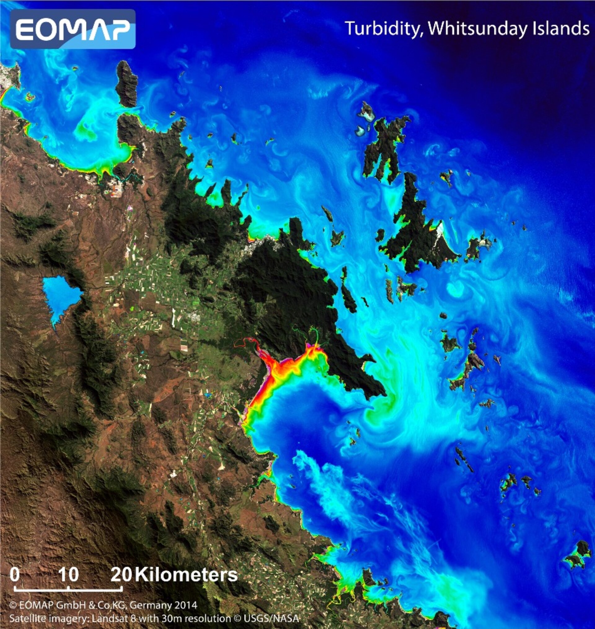 Turbidity map