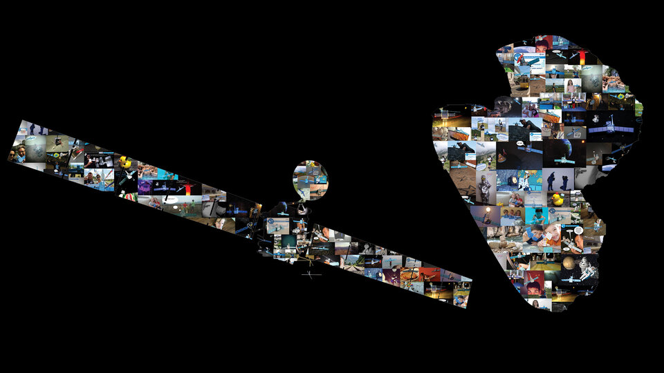 Mozaika zdjęć z konkursu „Rosetta, daleko jeszcze?”