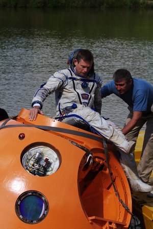 Andreas Mogensen during survival training