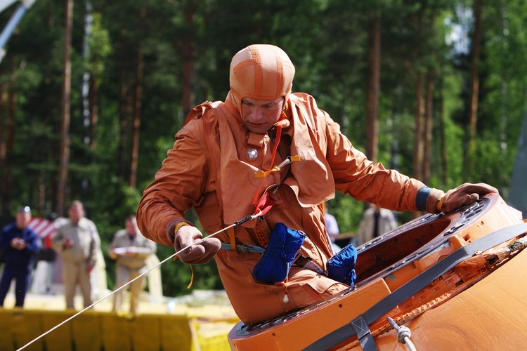 Andreas Mogensen during survival training