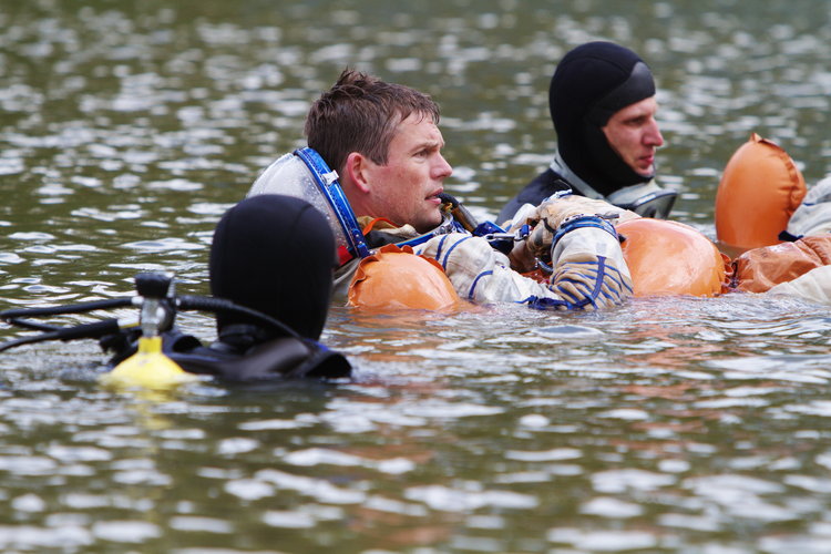 Andreas Mogensen during survival training