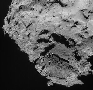 Landing site J in Rosetta's NavCam – 21 September