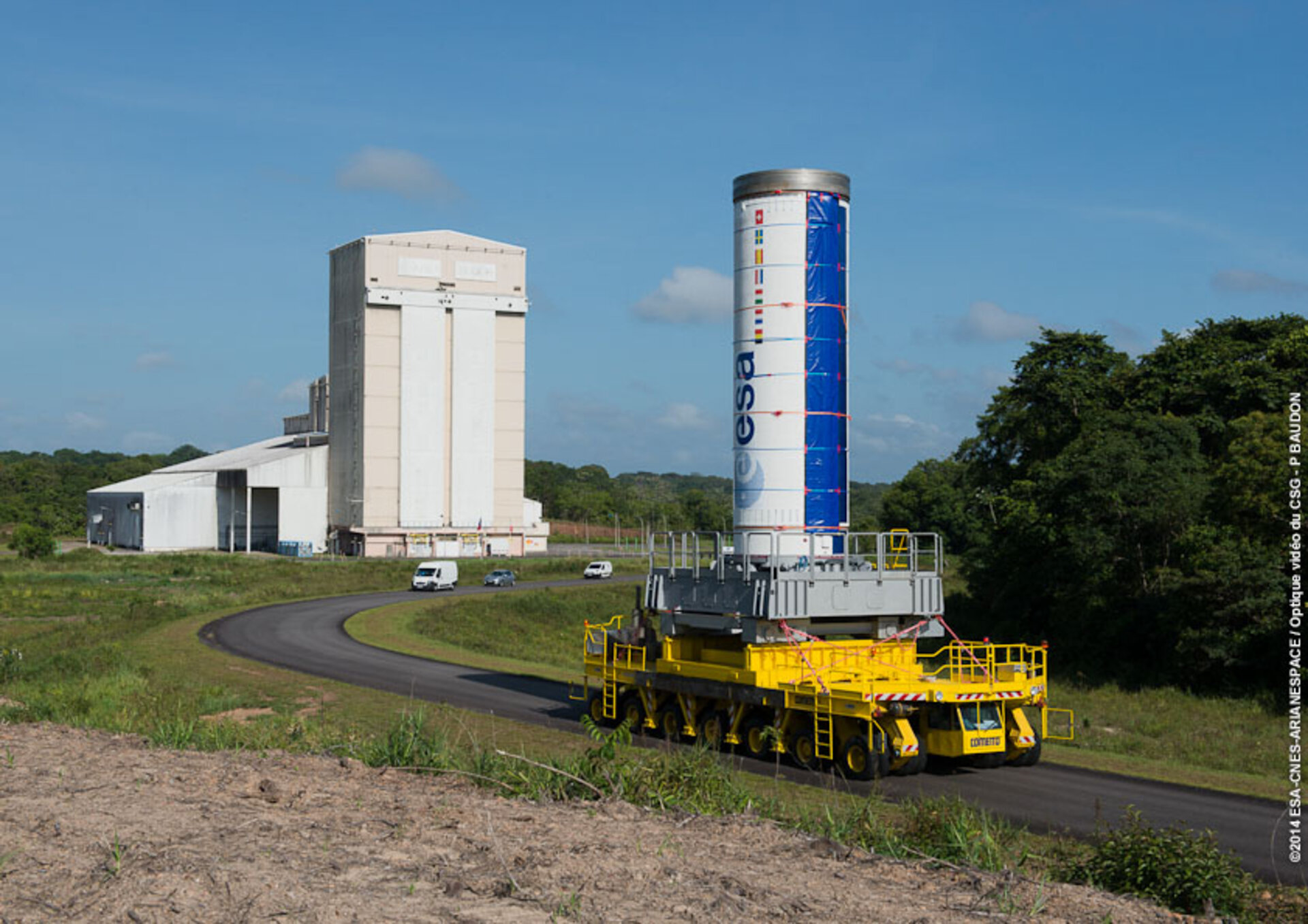 Rollout of Vega first stage