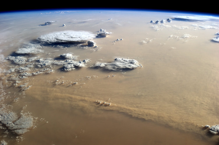Sandstorm over the Sahara
