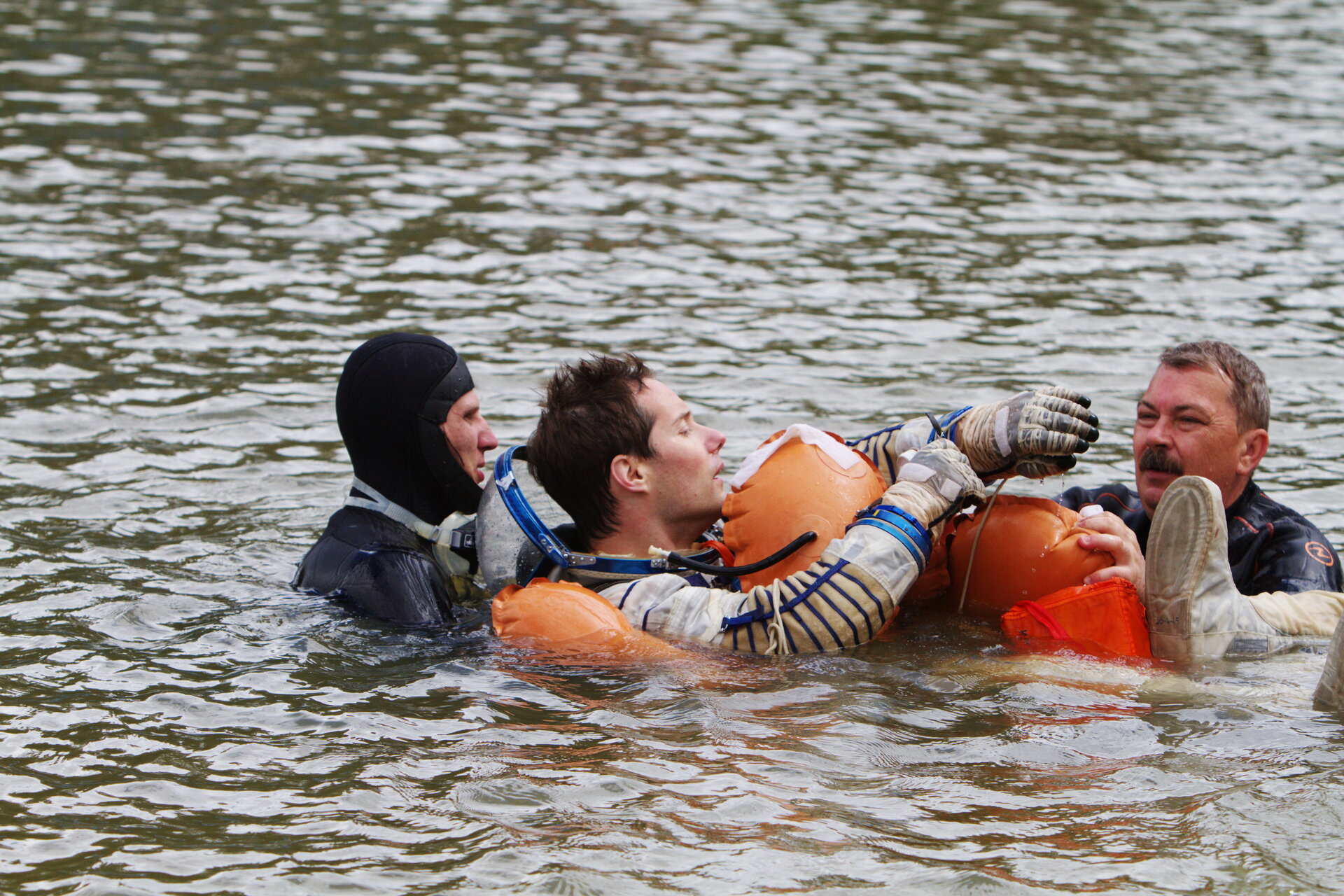 Thomas Pesquet during survival training