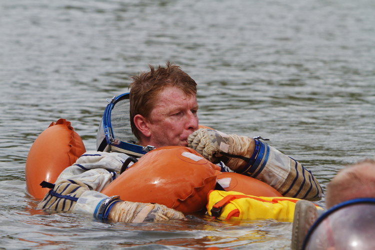 Timothy Peake during survival training