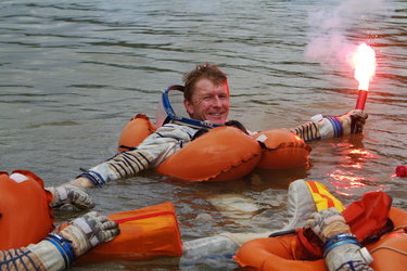 Timothy Peake during survival training