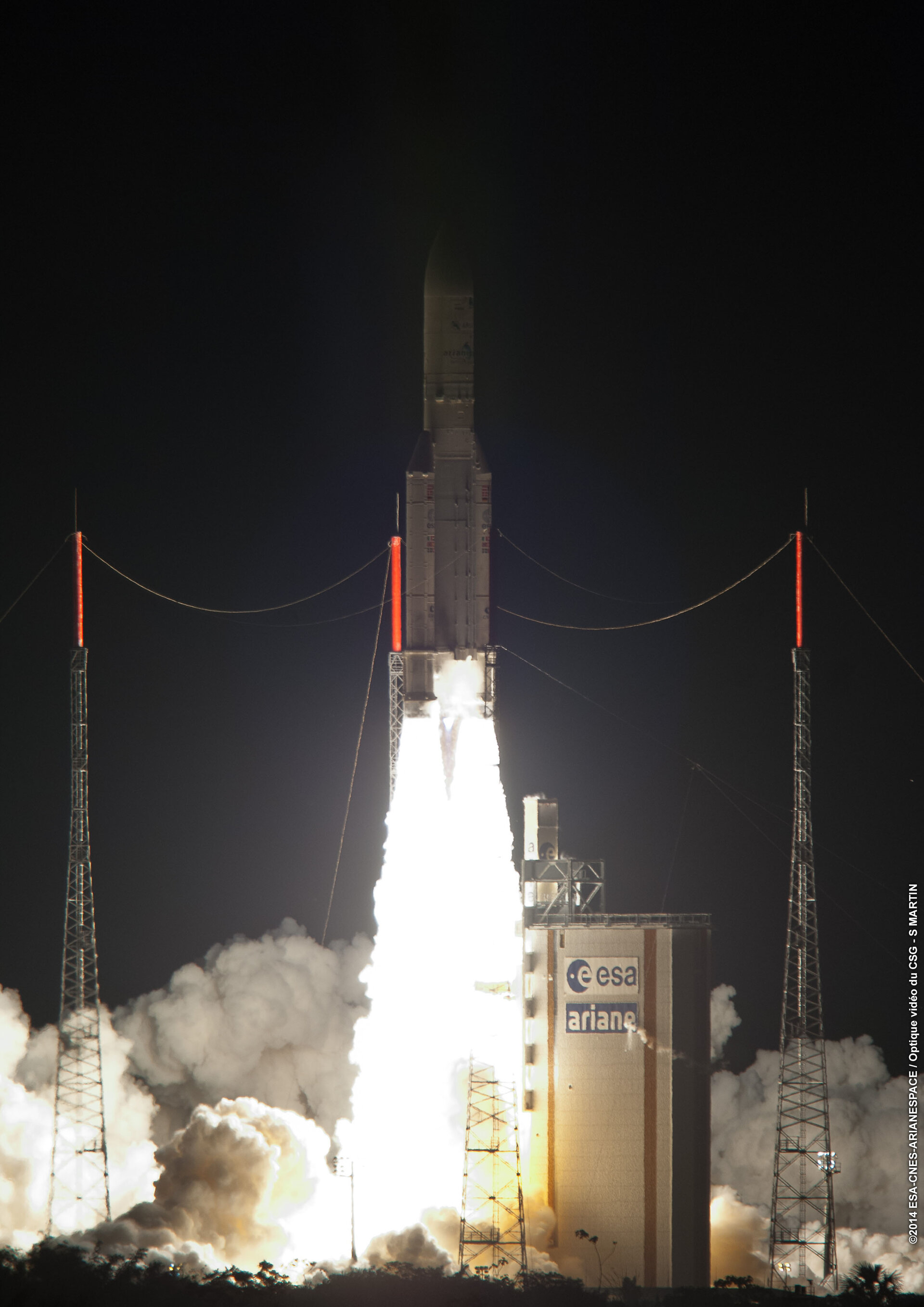 Ariane 5 liftoff on flight VA220