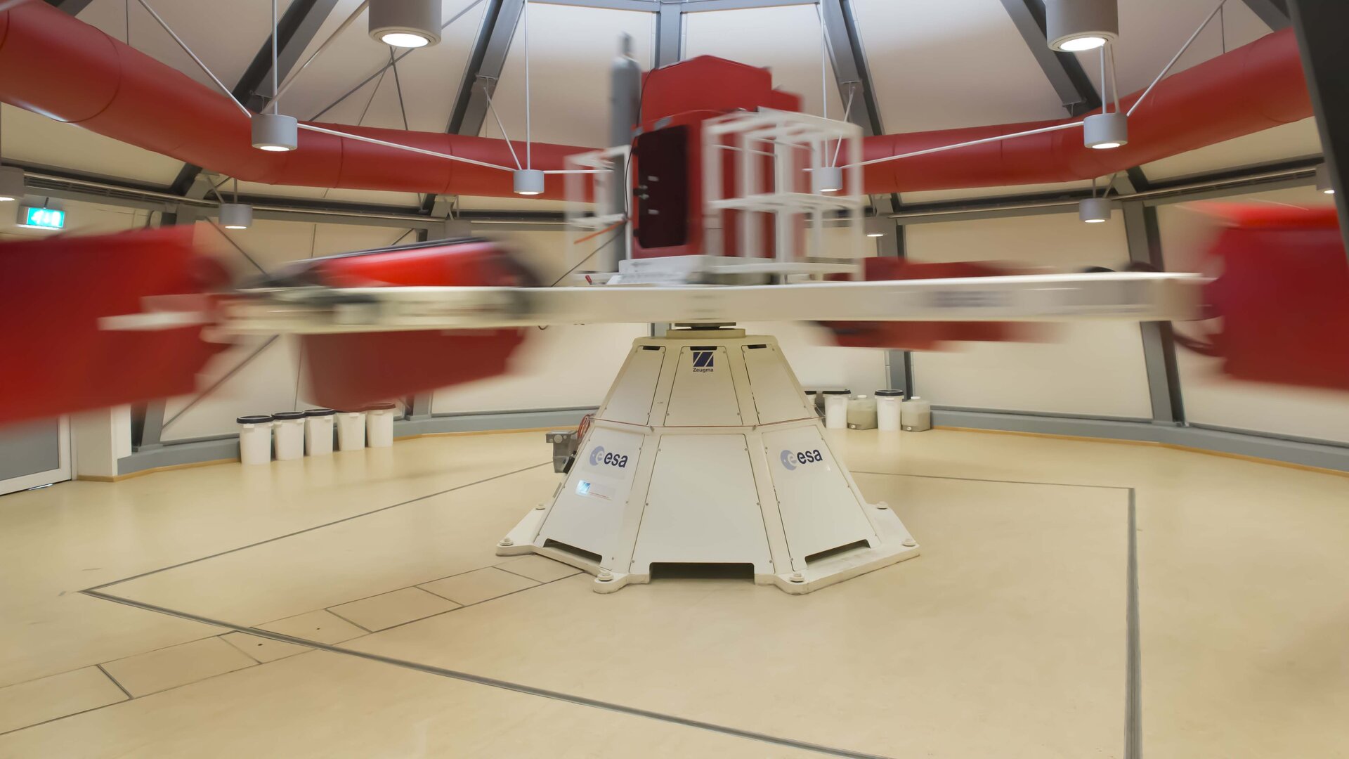 Large Diameter Centrifuge at full speed