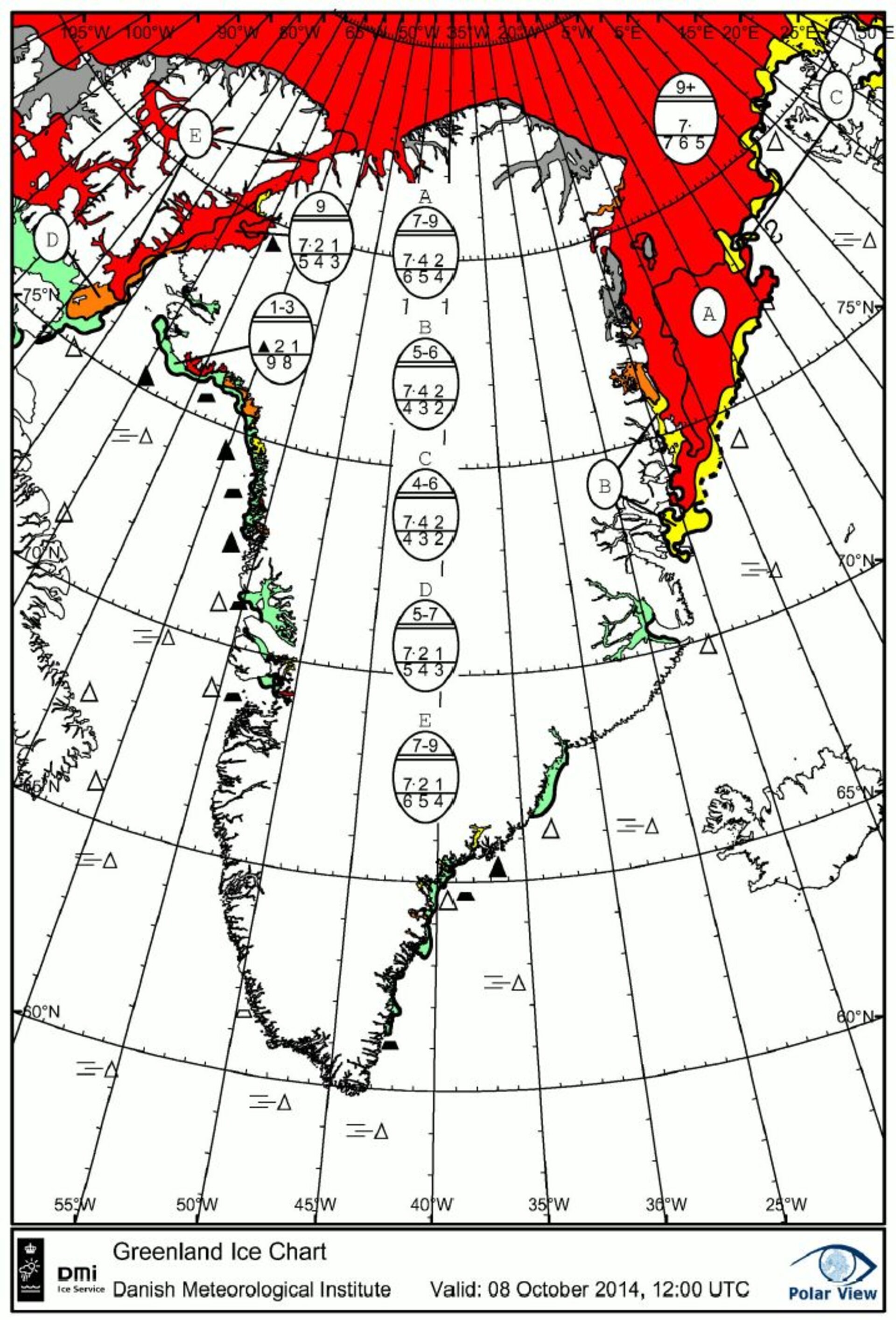 October ice chart