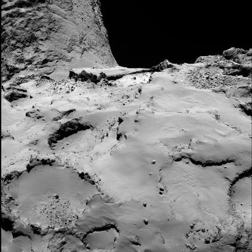 Philae’s backup landing site from 30 km (b)