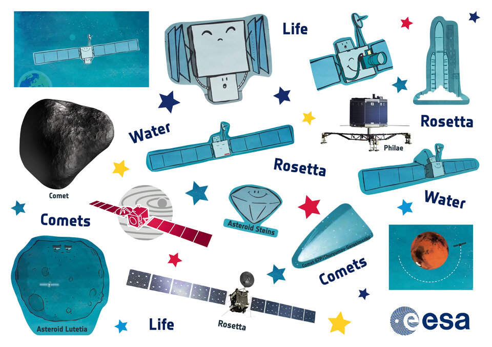 Rosetta stickers