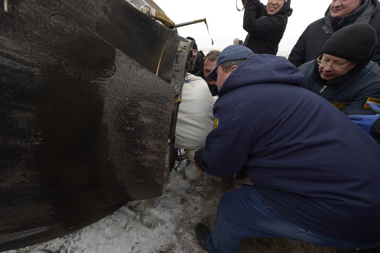 Alexander Gerst after landing