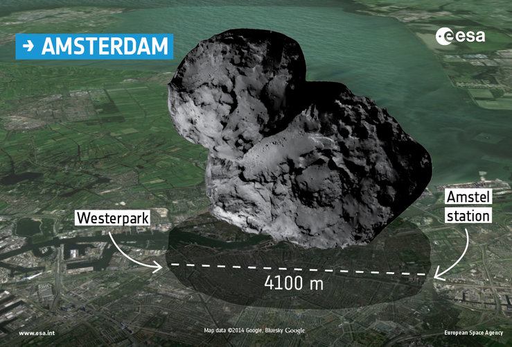 Comet over Amsterdam