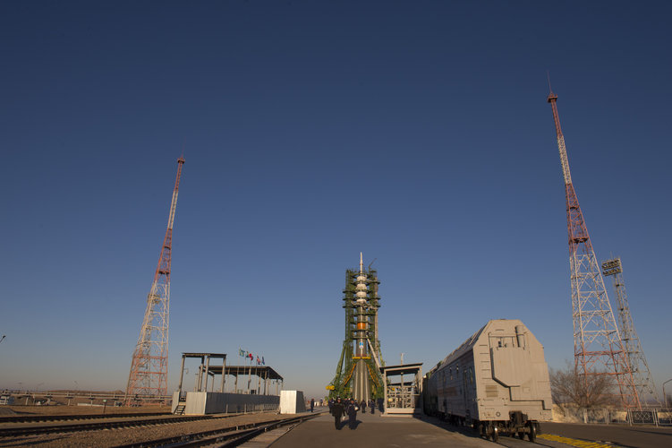 Soyuz TMA-15M spacecraft ready for launch