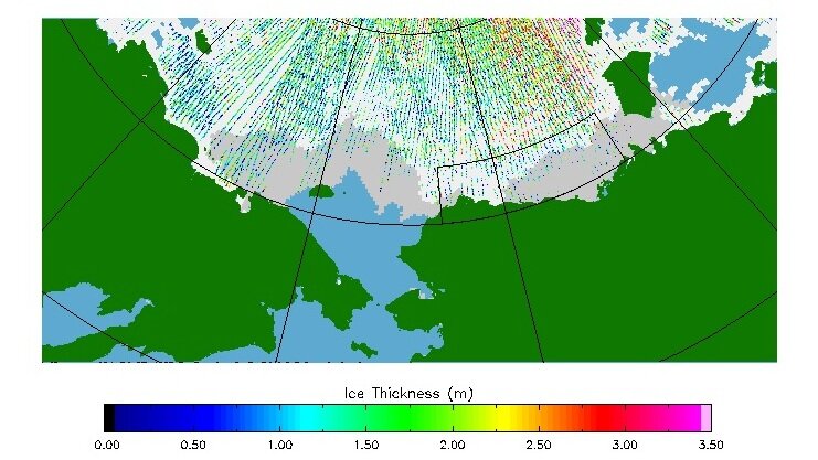 Ice thickness for operational applications