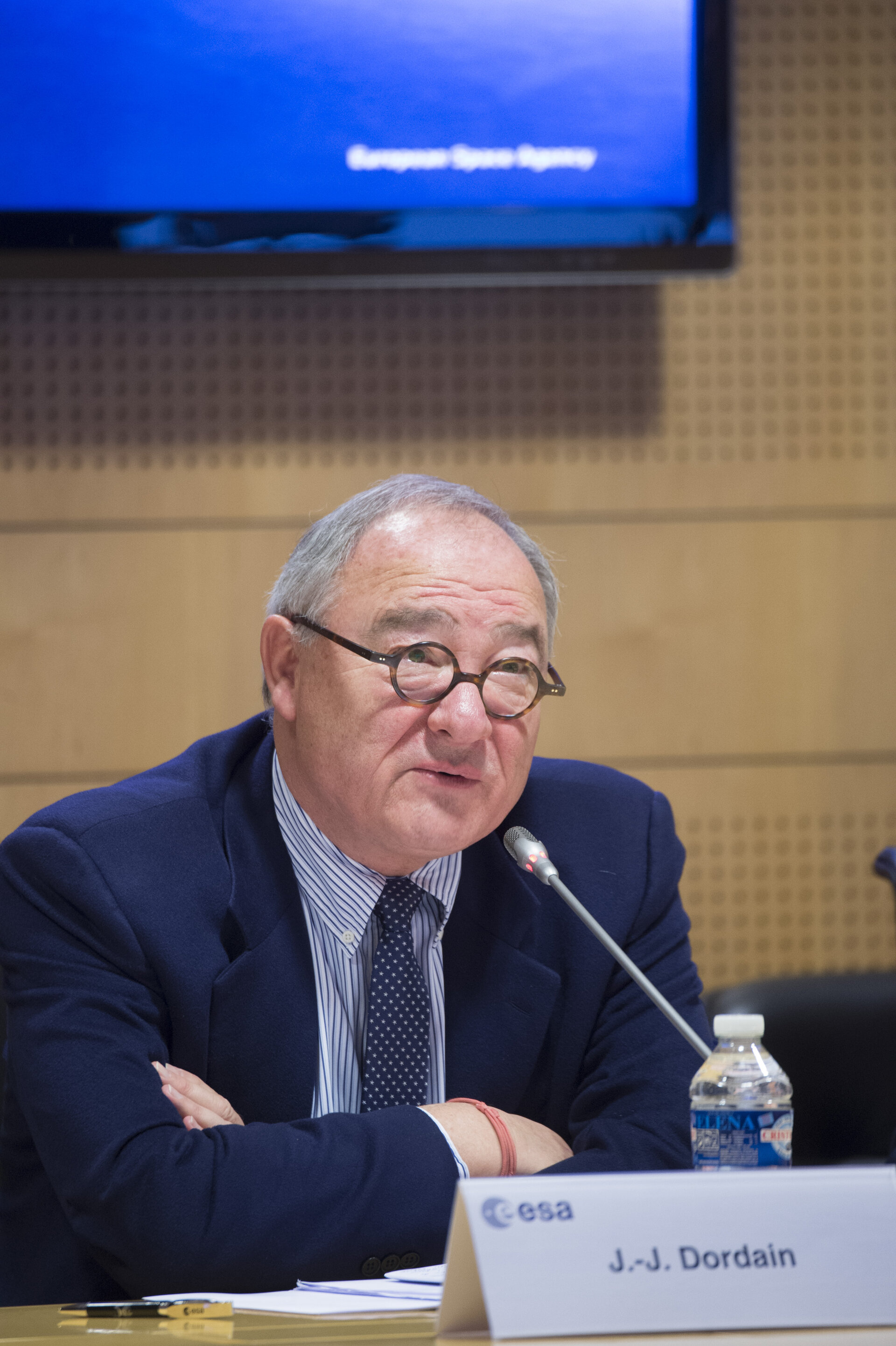 Jean-Jacques Dordain during the annual press briefing on 16 January 2015