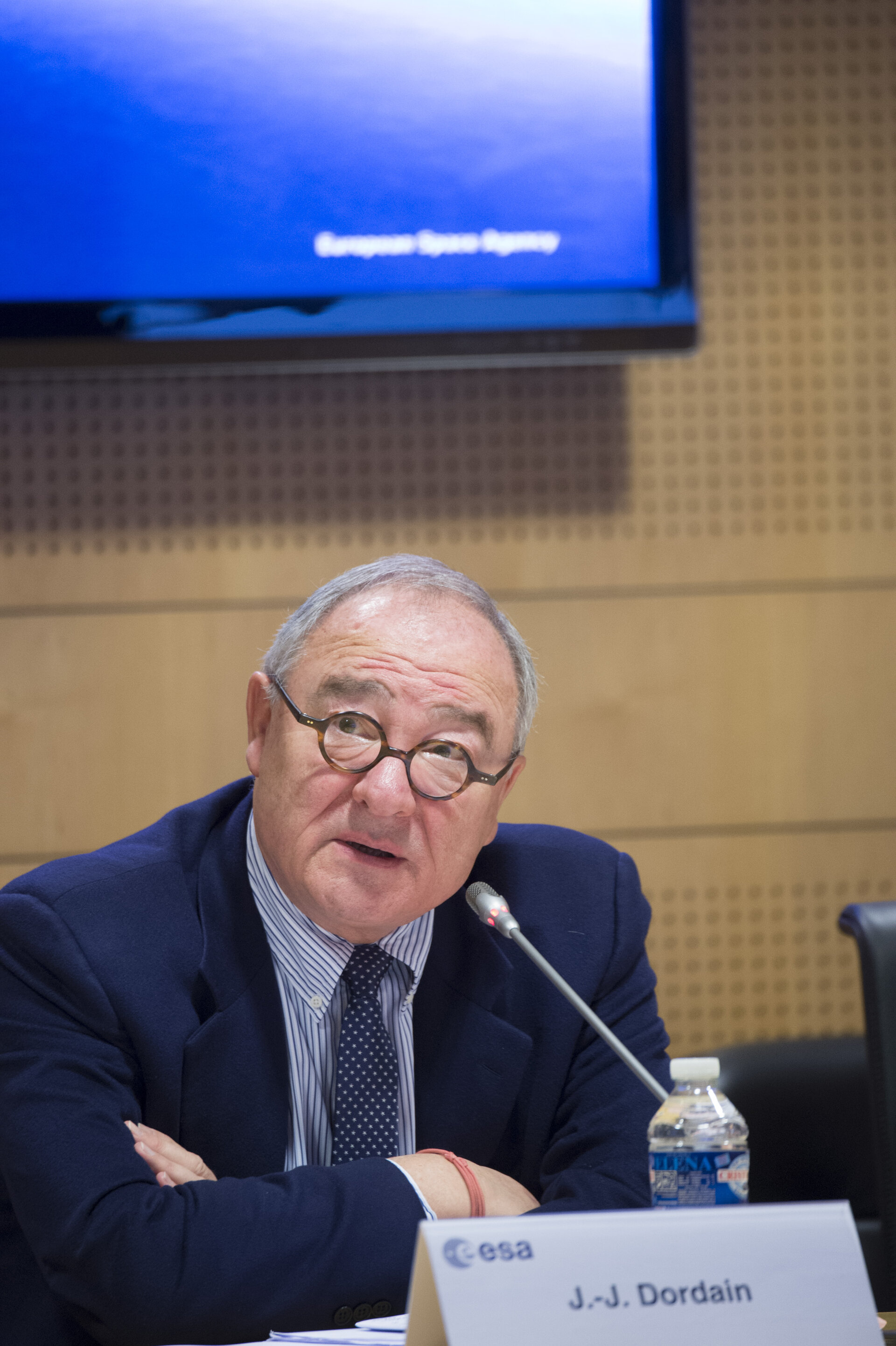 Jean-Jacques Dordain during the annual press briefing on 16 January 2015
