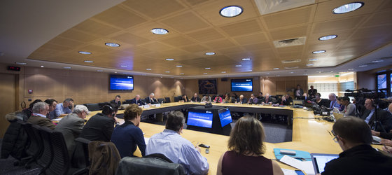 Jean-Jacques Dordain during the annual press briefing on 16 January 2015