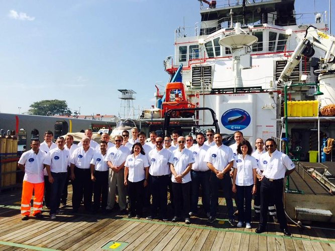 IXV mission engineers on board Nos Aries Panama