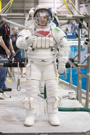 Luca Parmitano during training for INC-49/INC-50 ISS EVA Maintenance run