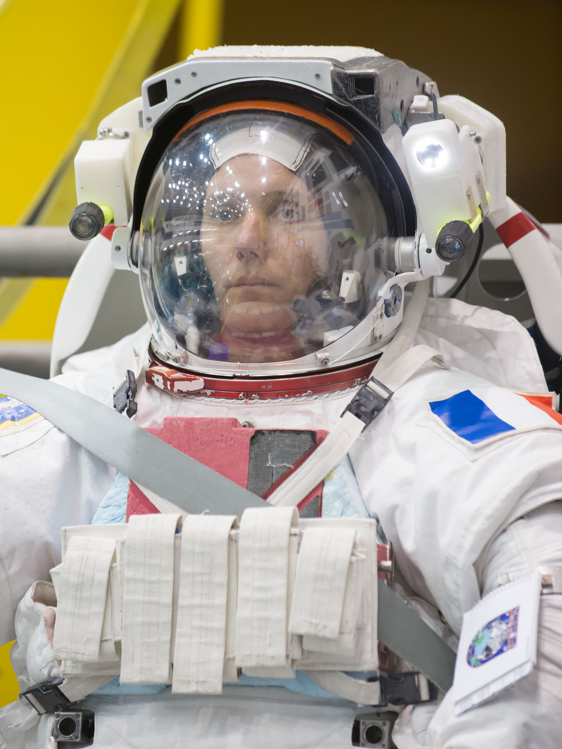 Thomas Pesquet during training for INC-49/INC-50 ISS EVA Maintenance run