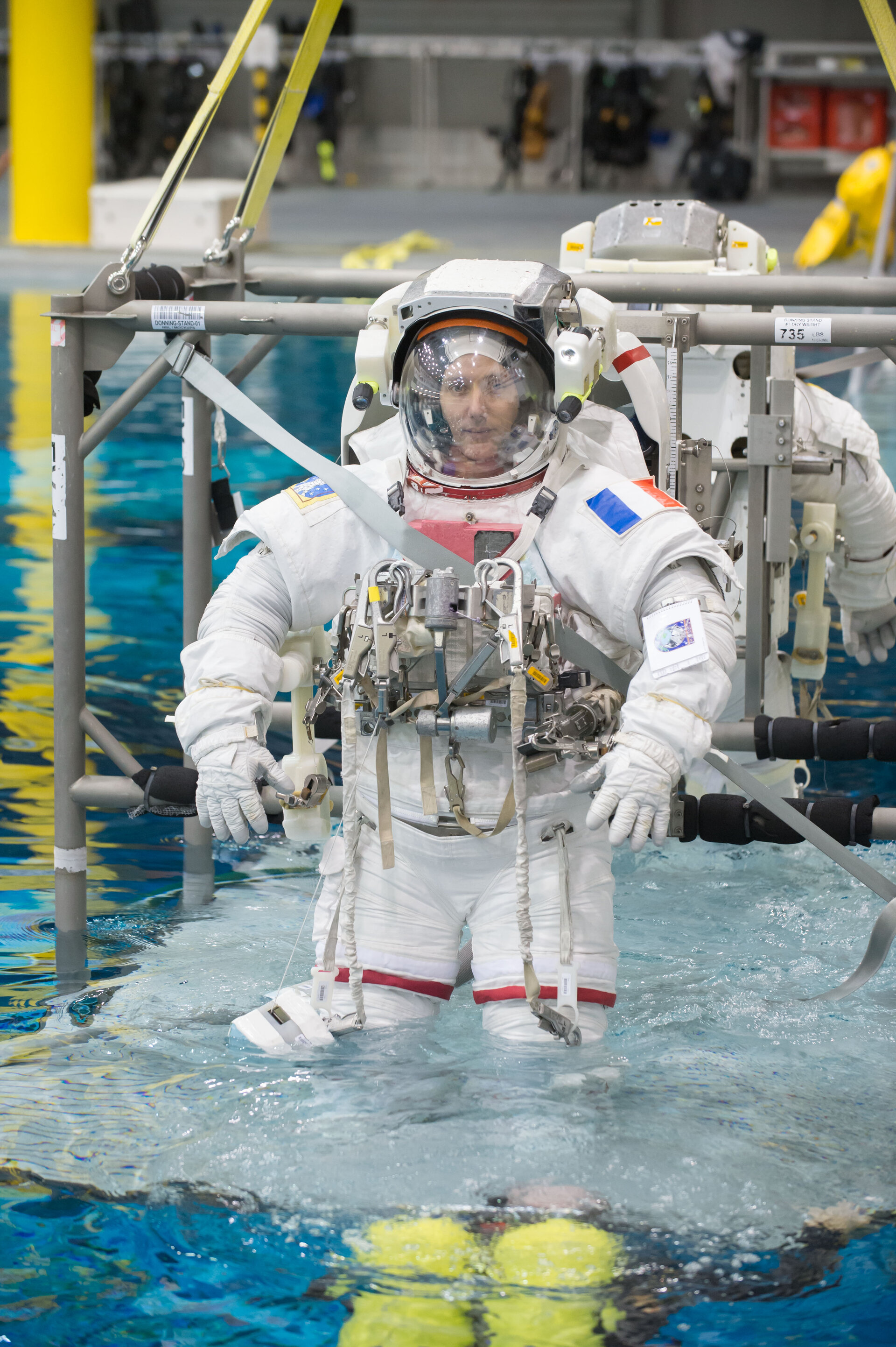 Thomas Pesquet during training for INC-49/INC-50 ISS EVA Maintenance run