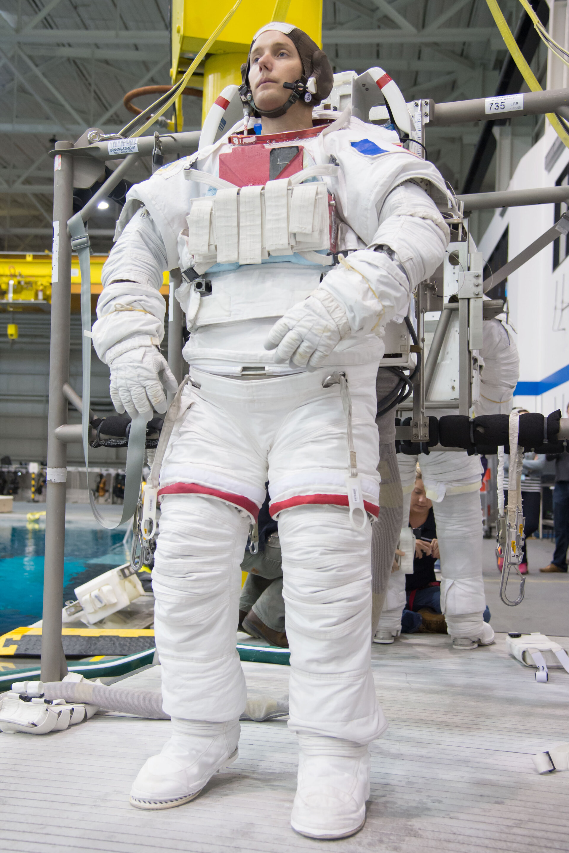 Thomas Pesquet during training for INC-49/INC-50 ISS EVA Maintenance run