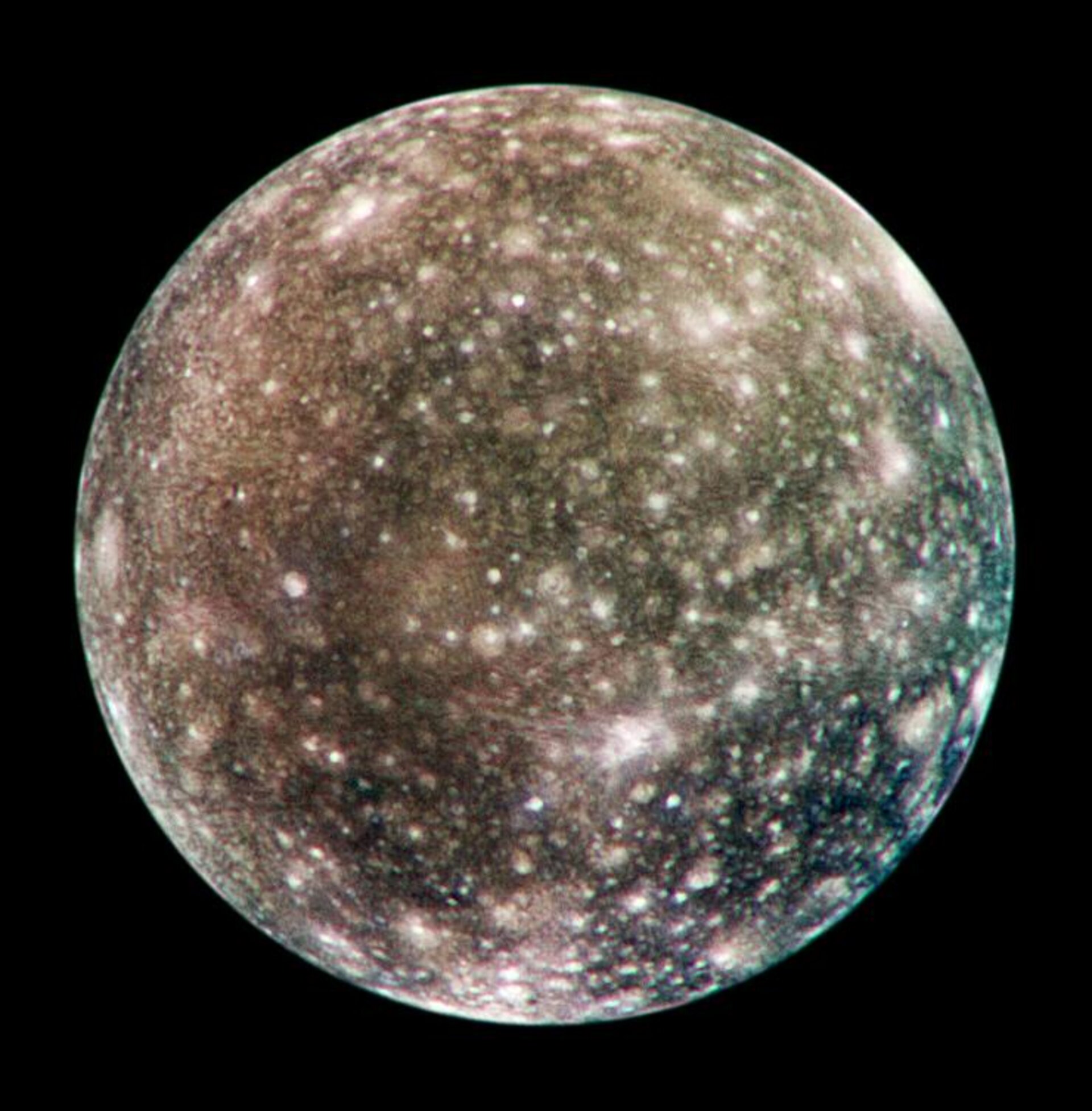 Jupiter’s cratered moon, Callisto