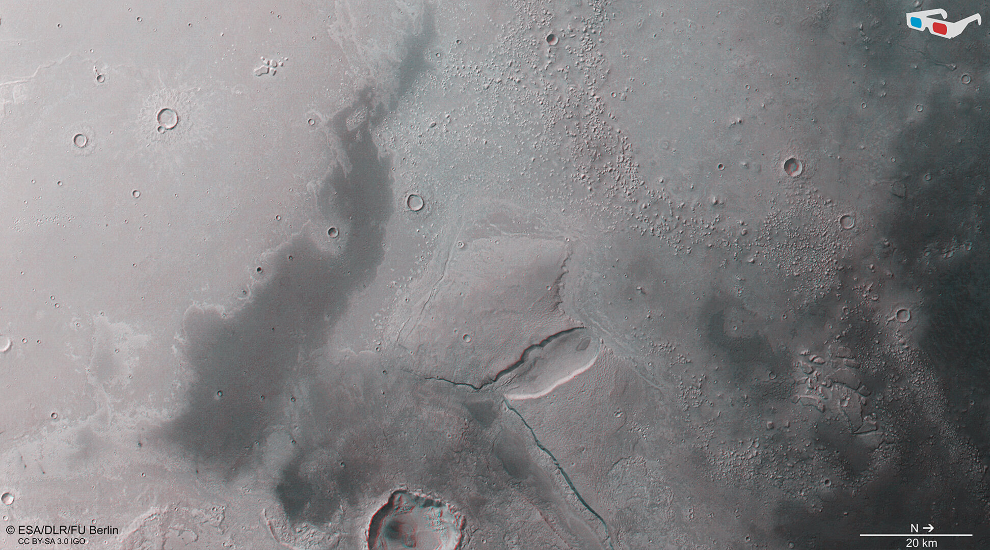 Cydonia Mensae in 3D