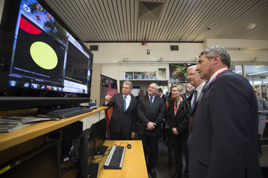 Franco Ongaro presented the PROBA satellite control centre