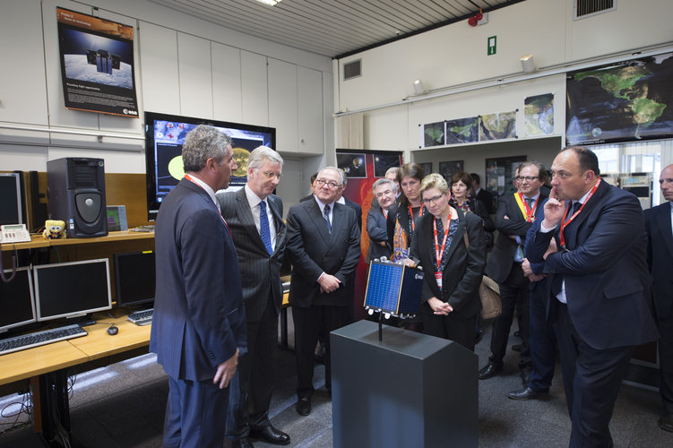 Franco Ongaro presented the Proba satellite control centre