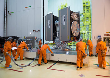 Galileo satellites moved to S3B building