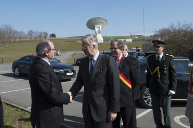 Jean-Jacques Dordain welcomes King Philippe of Belgium