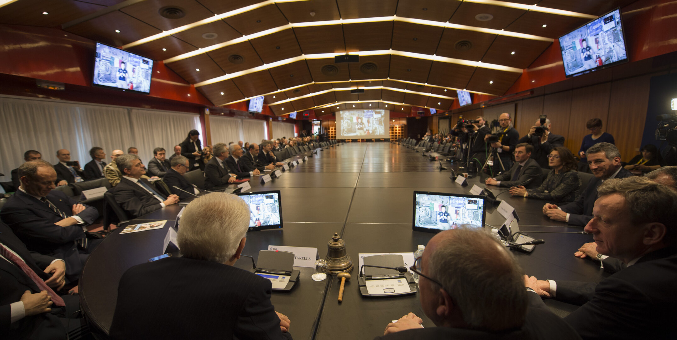 President of the Italian Republic Sergio Mattarella visits ESA Headquarters 