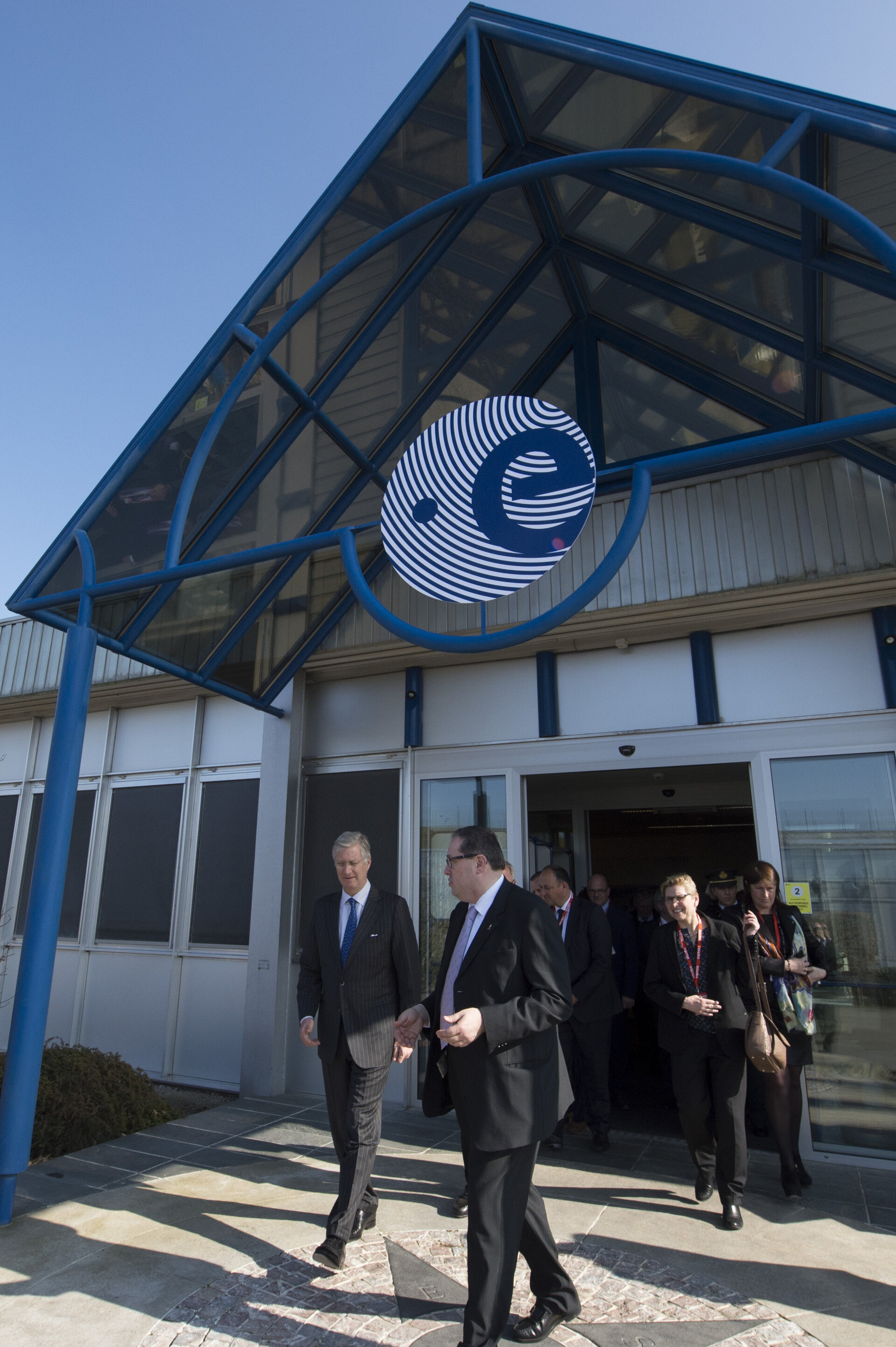 The King Philippe of Belgium visited the ESA establishment in Redu